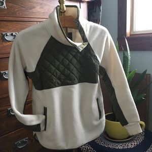 Abercrombie & Fitch Asymmetrical Snap up fleece-Sm